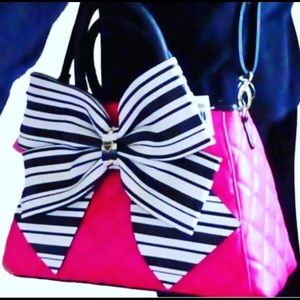 Betsey Johnson Fushia color purse